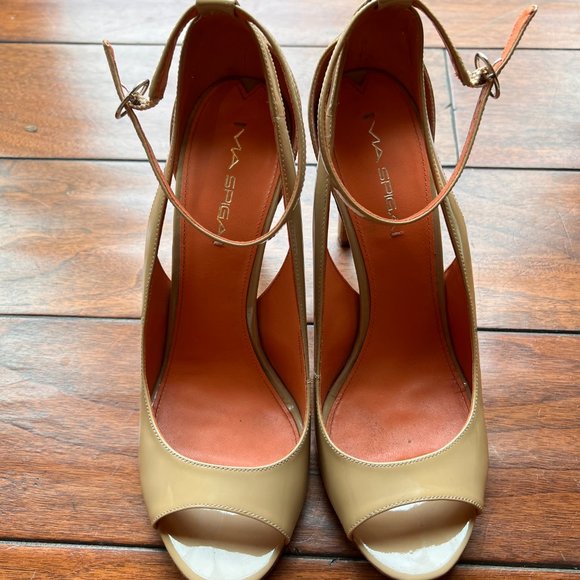 Via Spiga Shoes - Via Spiga nude strappy pumps